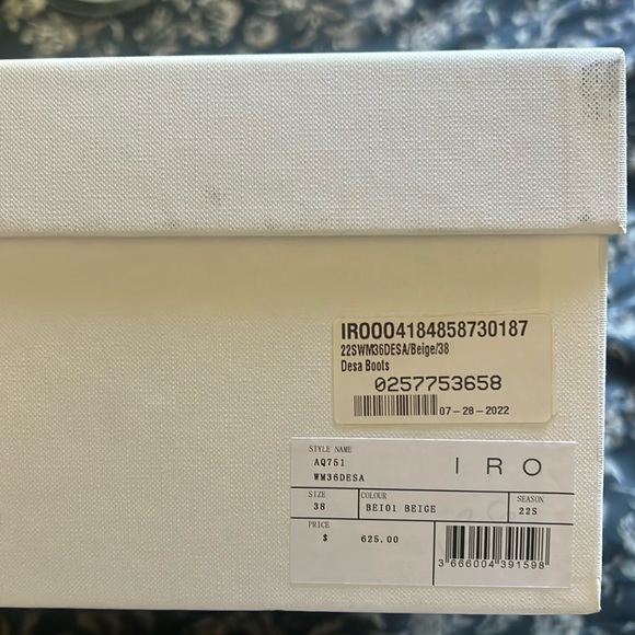Iro Desa boots size Euro 38 NIB - Picture 3 of 6